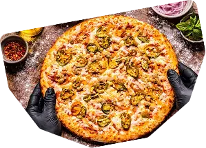 Generous toppings